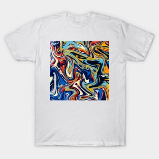 psychedelic liquid paint T-Shirt